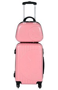 Ensemble valise et vanity Rose Femme Lulu Castagnette