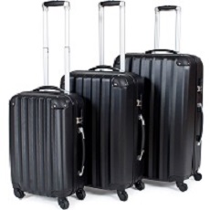 TecTate Lot de 3 valises trolley valise Rigide à Roulettes